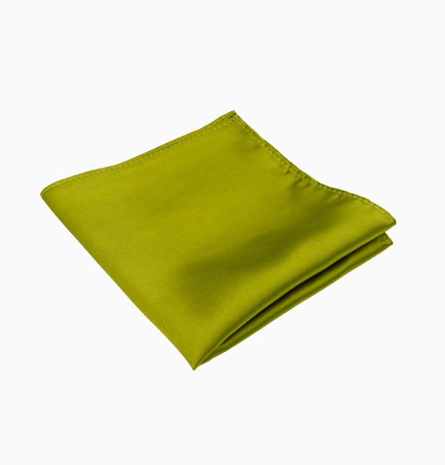 Pochette de Costume Vert Olive en Polyester