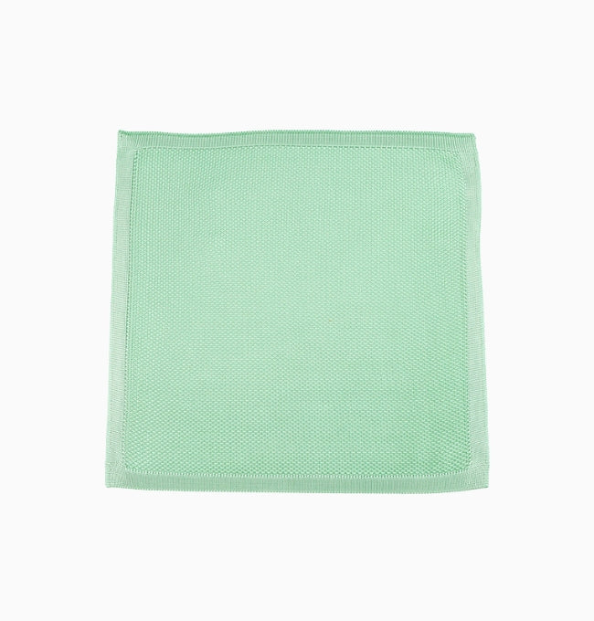 Pochette de Costume Vert Sauge en Tricot