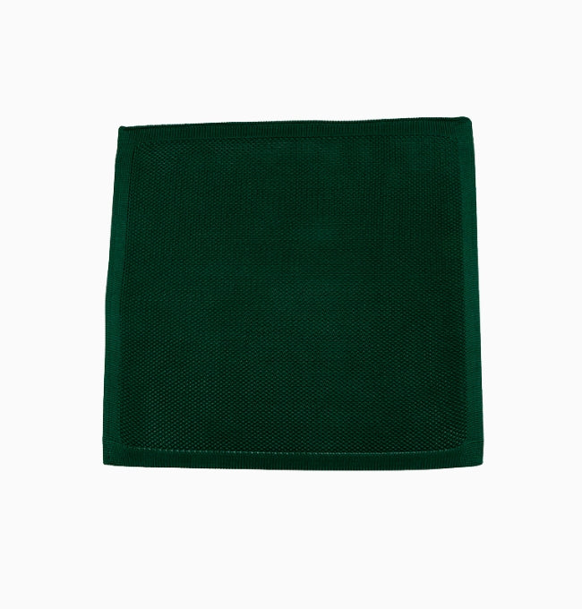 Pochette de Costume Vert en Tricot