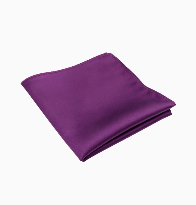 Pochette de Costume Violet Aubergine en Polyester