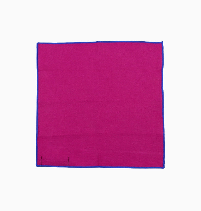 Pochette de Costume Violet Fuchsia en Lin